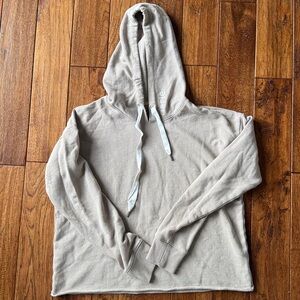 Aerie Tan Crop Hoodie with Logo Size XS